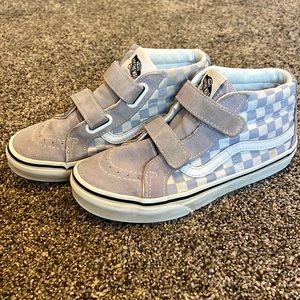 Checkered high top Vans